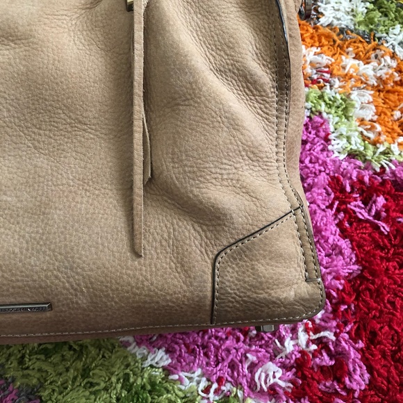 Rebecca Minkoff Regan Satchel purse, taupe - Picture 13 of 16